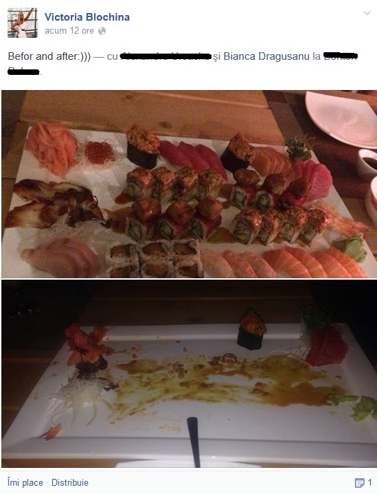 Imediat dupa ce a aflat ca a fost inlocuita, Bianca s-a 