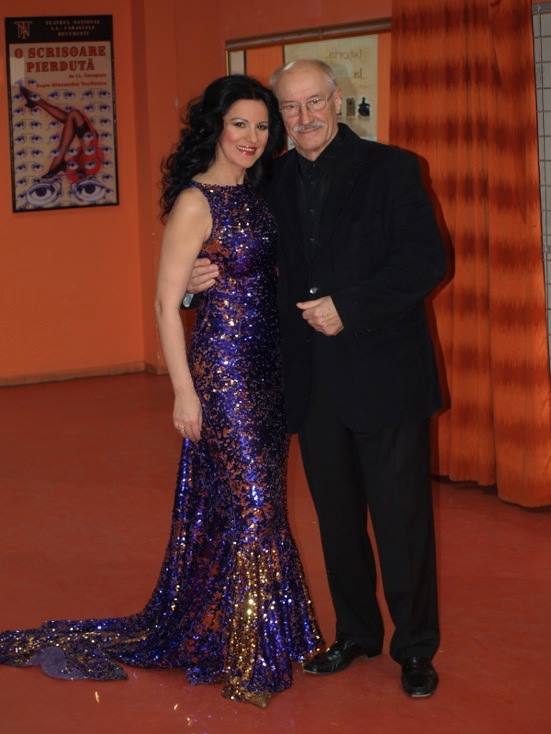 Maestrul Rebengiuc, alaturi de soprana Angela Gheorghiu