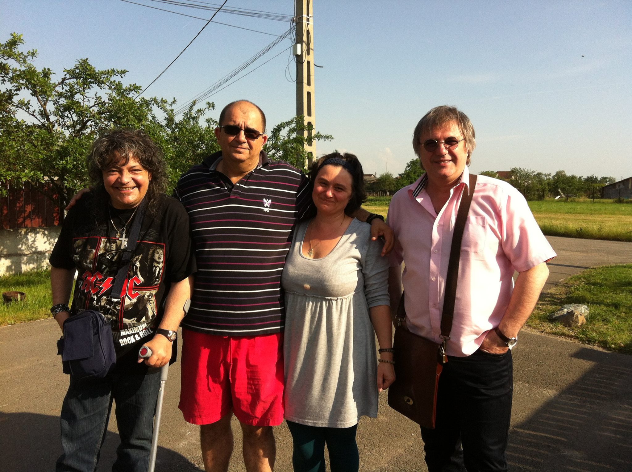 Artistul a profitat ca se afla la Arad si si-a revazut cativa prieteni vechi si buni