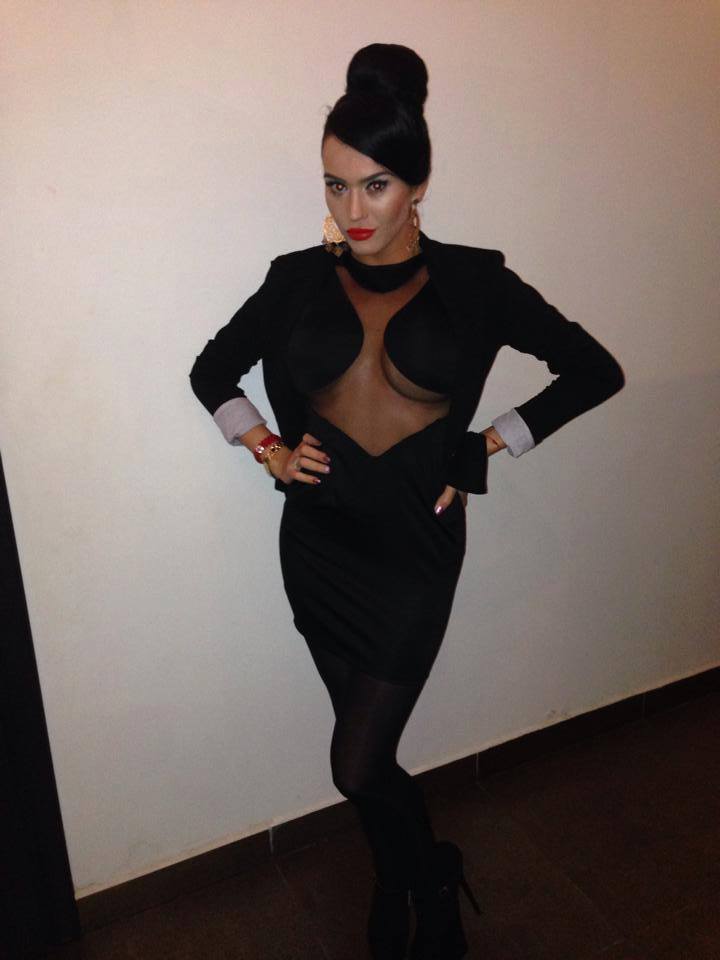 Margherita a imbracat o rochie foarte indrazneata