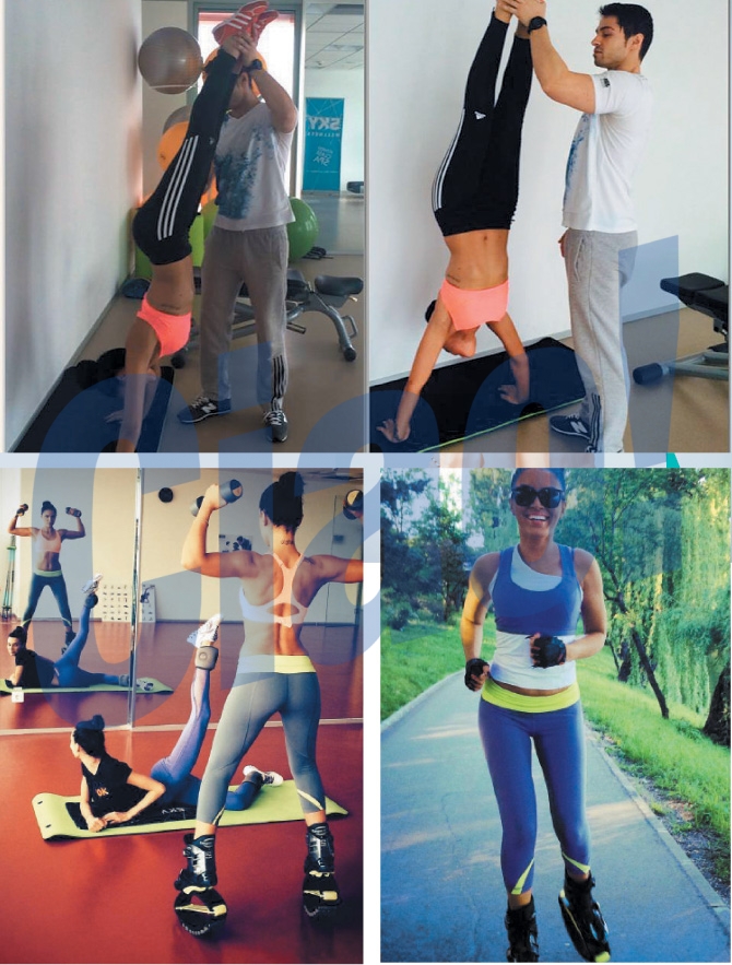 Adelina face sport in fiecare zi