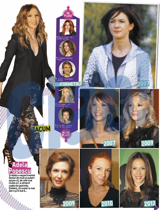 Adela Popescu a riscat doar in materie de nuanta