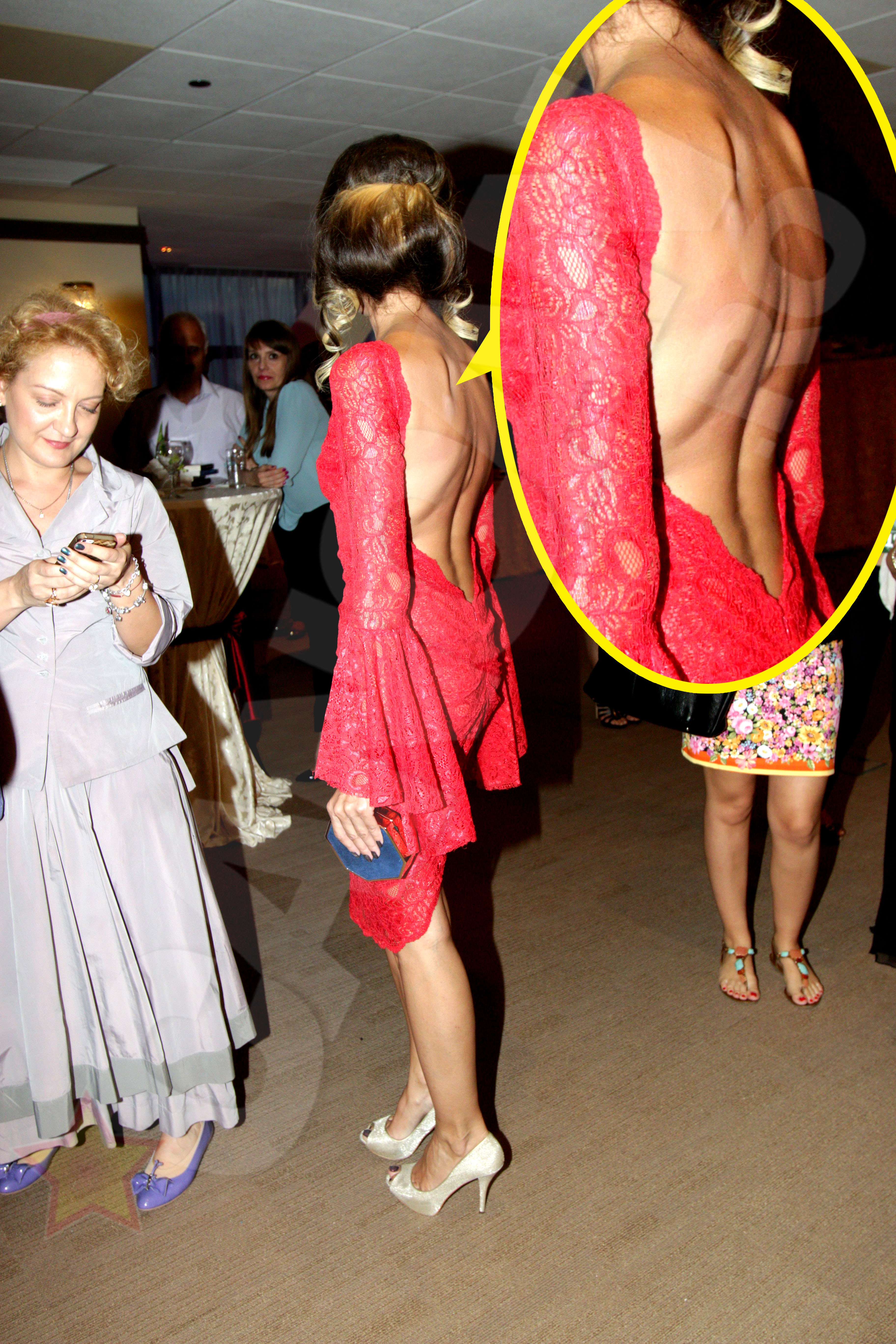 Din spatele tonifiat al Crinei a mai ramas doar pielea si osul