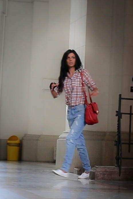 Claudia, sotia lui Nutu Camataru, a fost prezenta la procesul acestuia