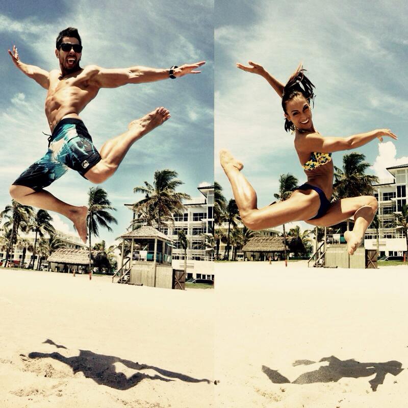 Anca, impreuna cu sotul ei, in Miami