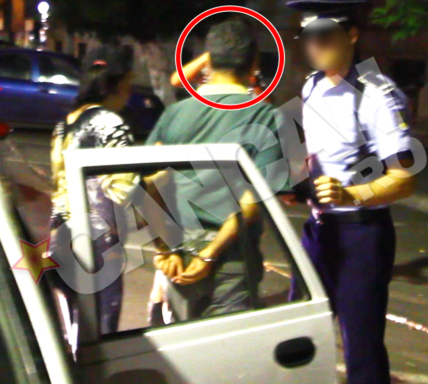 In aceasta noaptea, barbatul a fost arestat pentru 24 de ore