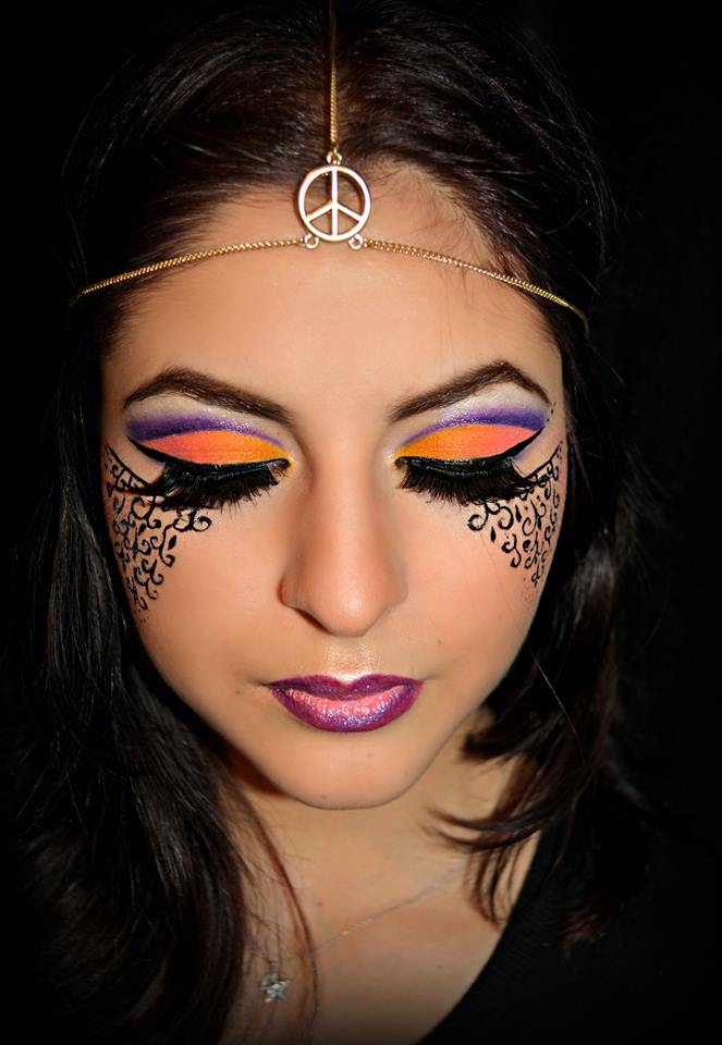 Acesta este doar unul dintre machiajele realizate de Adriana