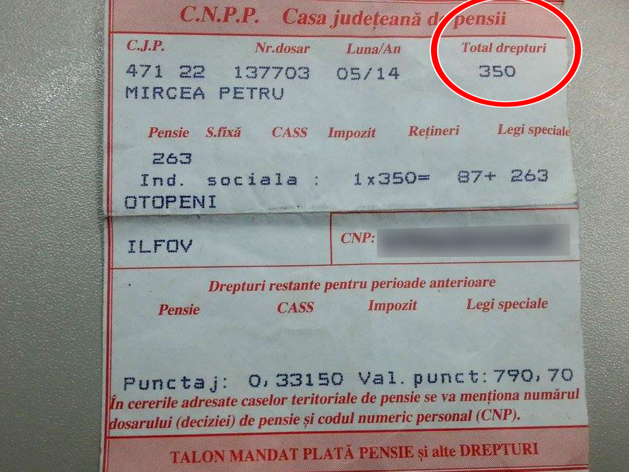 Fiul Madalinei Manole are o pensie de urmas de 350 de lei