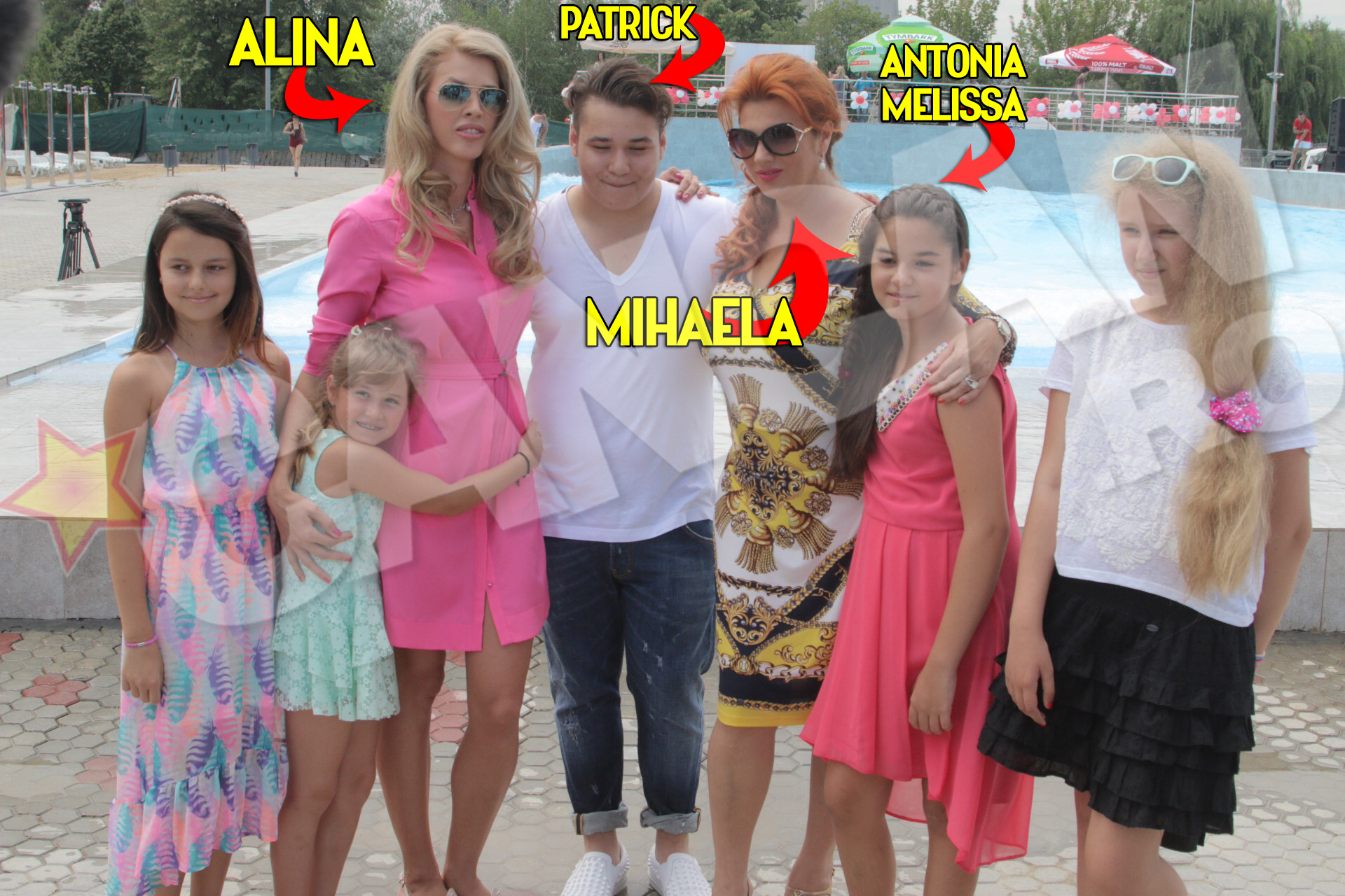 Antonia Melissa si Patrick Borcea au venit si ei la inaugurarea strandului