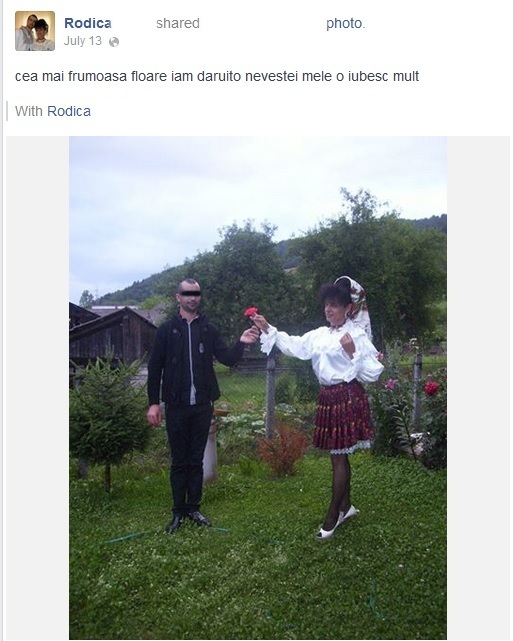 Rodica Radu alaturi de iubitul ei