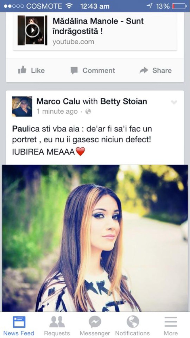 Marco si-a marturisit sentimentele pentru Betty, intr-un mesaj