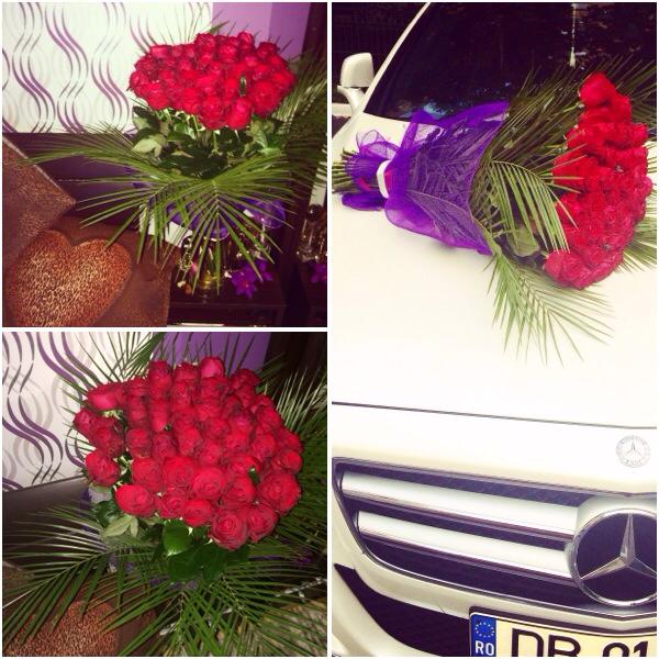 Loredana Chivu a primit un superb buchet de trandafiri de la un admirator secret