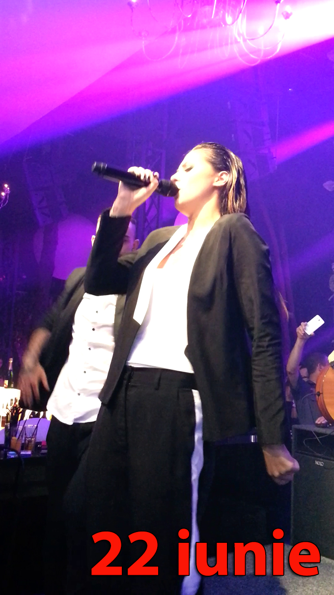 Pe 22 iunie, Antonia a sustinut un concert intr-un club din Capitala. Vedeta avea deja doua luni de sarcina