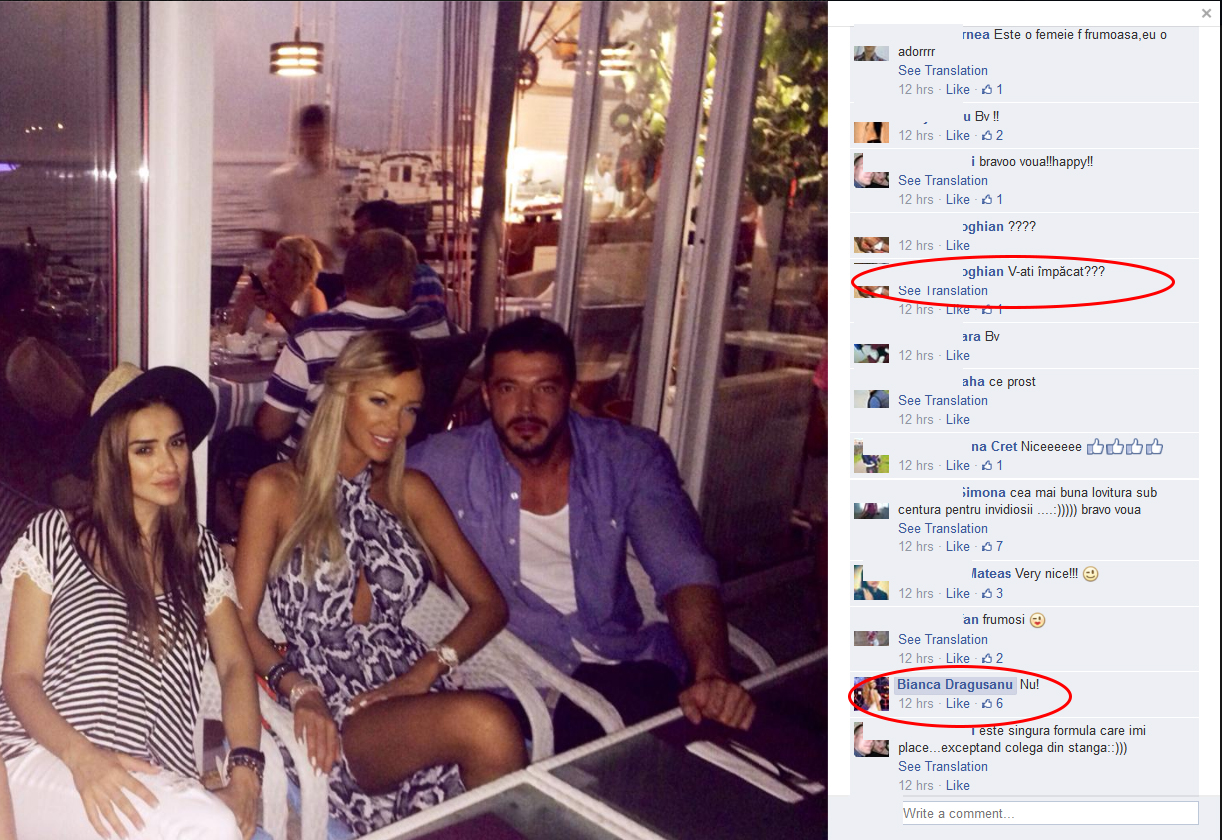 Admiratorii au intrebat-o pe Bianca daca s-a impacat cu fostul sot