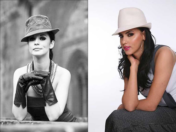 Lavinia si Andreea poarta palarii asemanatoare