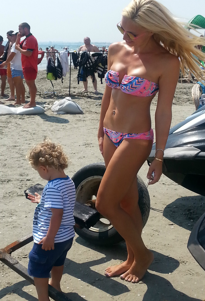 Raluca Zenga si fiul ei, Walter junior