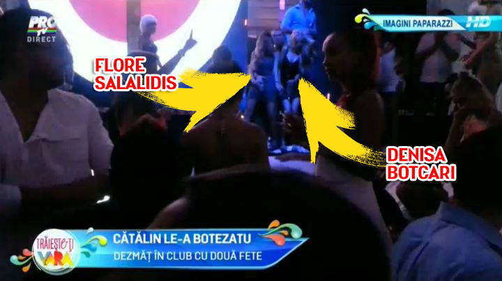 Fetele au dansat pe scena si toata lumea se uita la ele