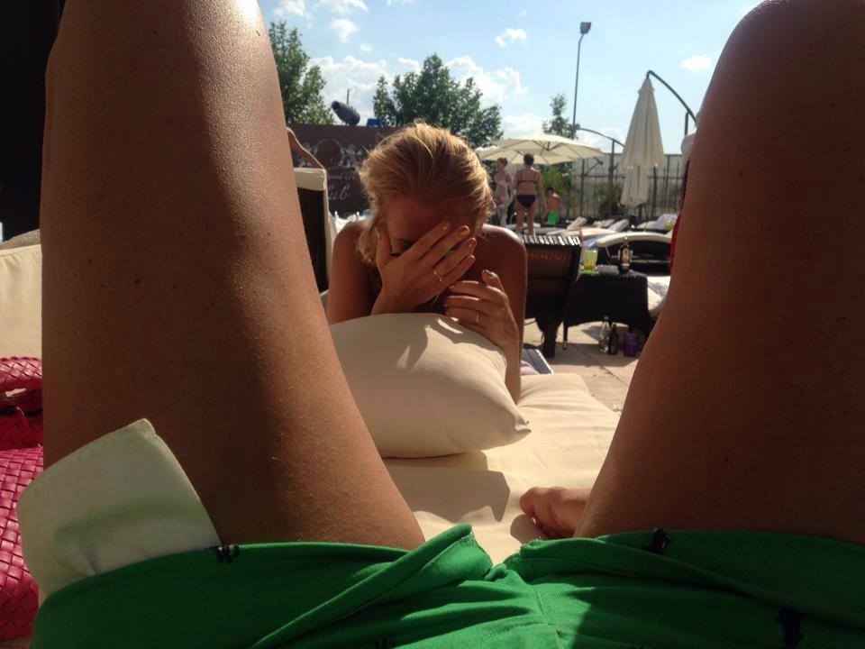 Vica Blochina se afla la mare impreuna cu Edan