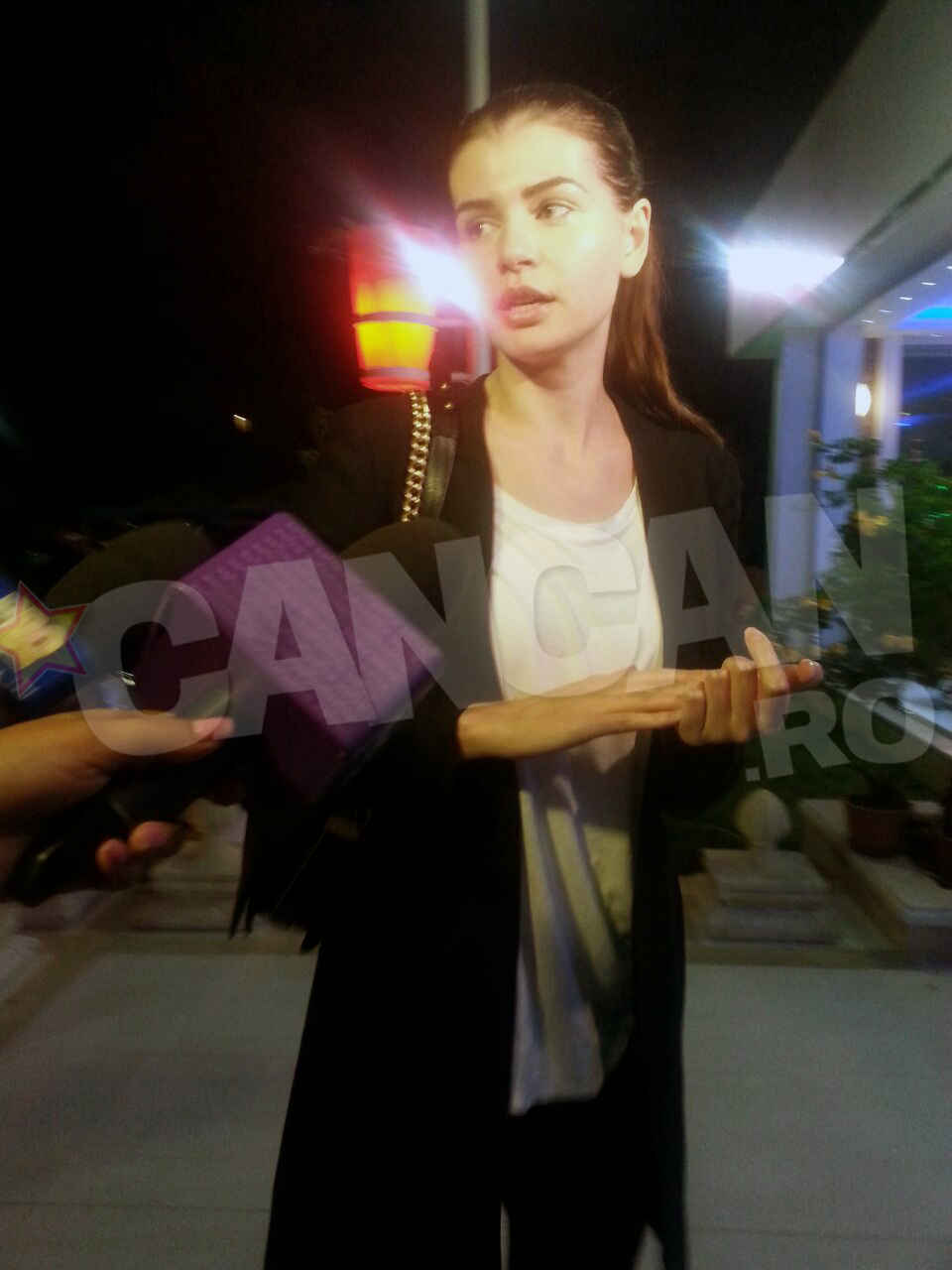 Monica a ajuns in aceasta seara in Mamaia, acolo unde se afla fiica ei, alaturi de Irinel Columbeanu