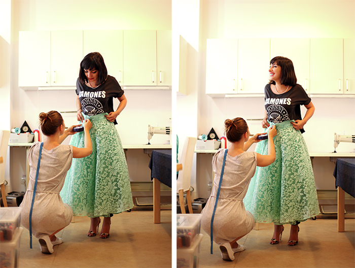 Ana si-a dus la retusat o fusta care a fost gata in cateva minute