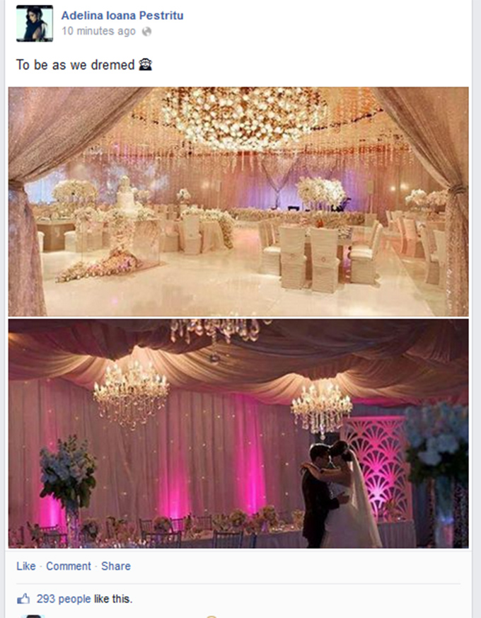 Adelina le-a aratat fanilor cum si-ar dori sa arate locatia in care se fa desfasura nunta ei cu Speak