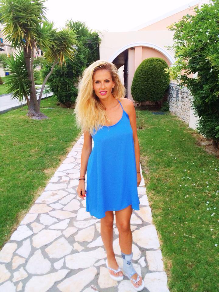 Andreea Banica s-a accidentat chiar in prima zi de concediu