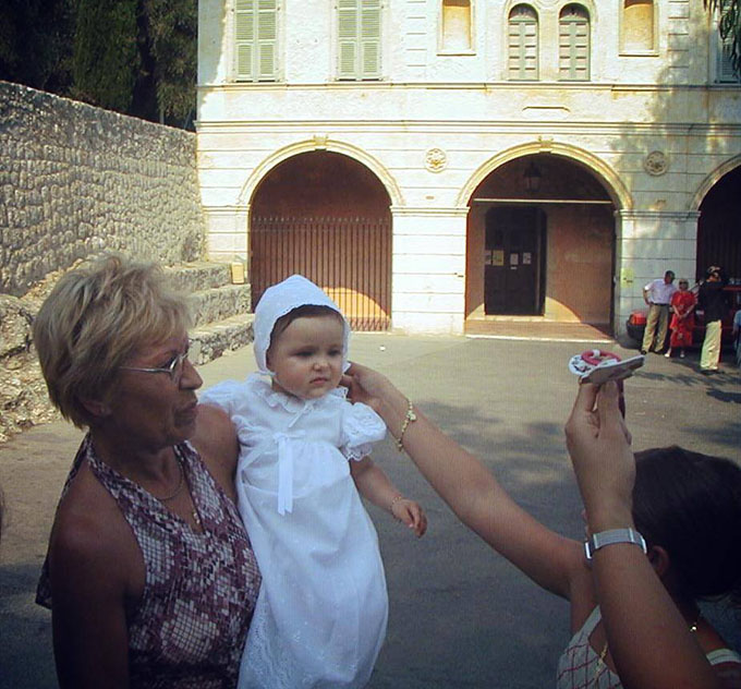 Alexia, in ziua botezului