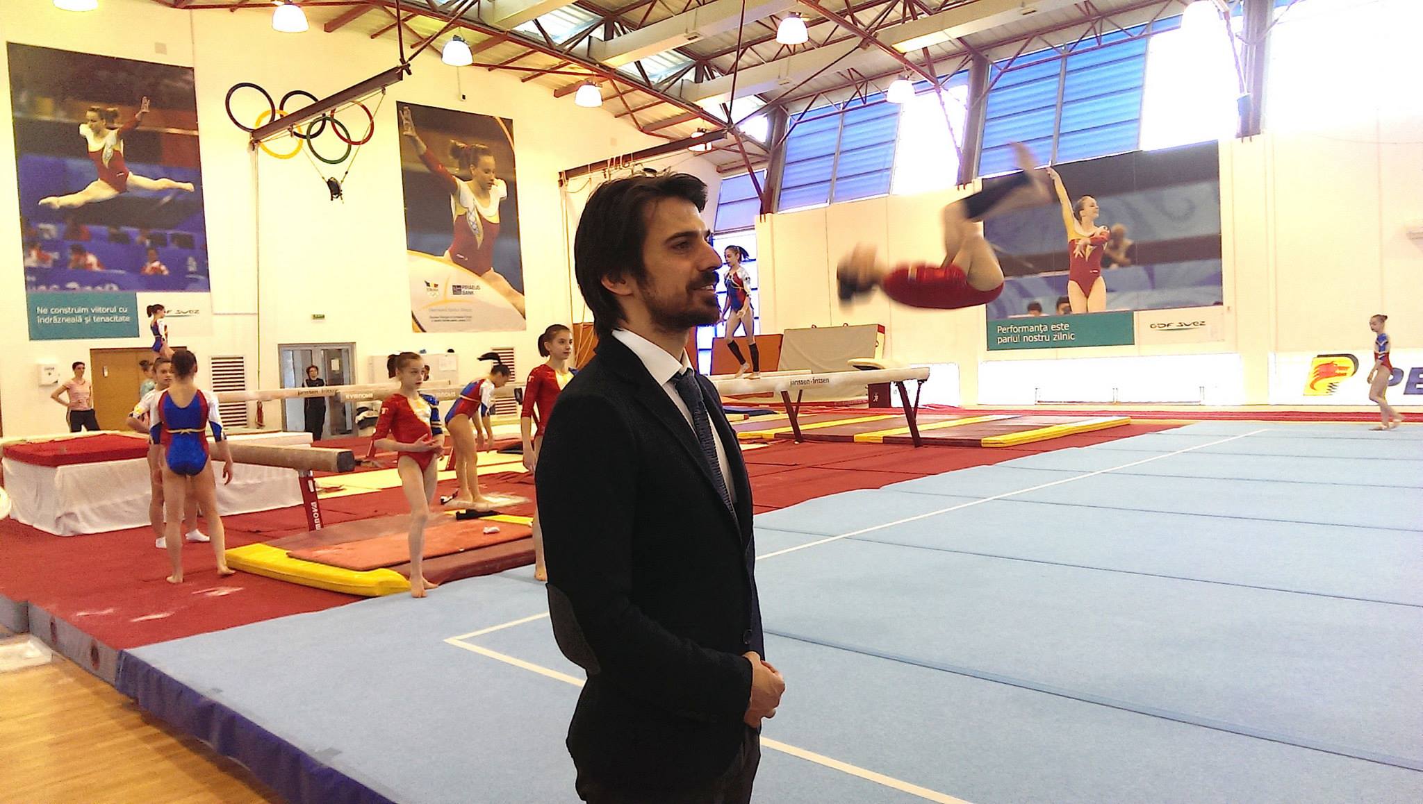 Sotul Andreei Marin s-a adaptat foarte bine in Romania si chiar s-a ocupat de lotul national de gimnastica