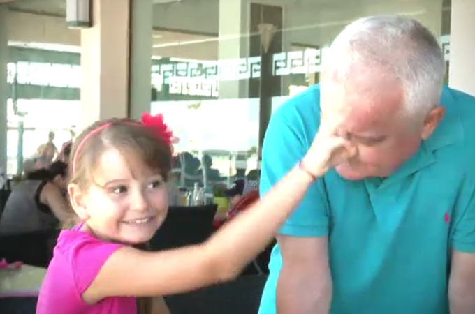 Irinel si fetita lui au o relatie speciala