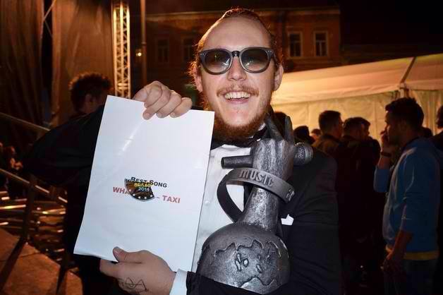 Marius a fost foarte fericit de premiul primit la Brasov