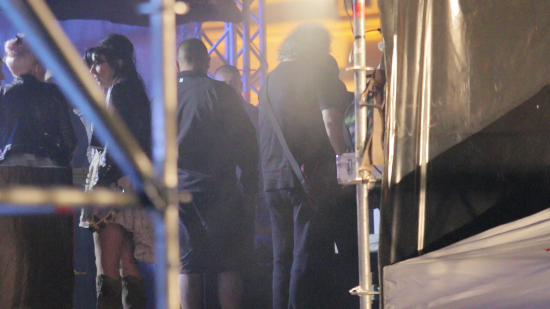 Leo Iorga a fost insotit la concert de amanta lui, care este si impresarul trupei, Florenta Marin