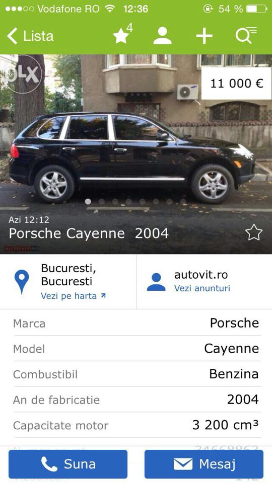 Aceasta este masina pe care Zavo a scos-o la vanzare