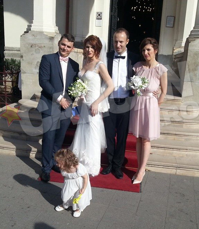 Alexandru Cirtu si Alexandra Leon s-au casatorit sambata, la Biserica Sf Ciprian din Capitala