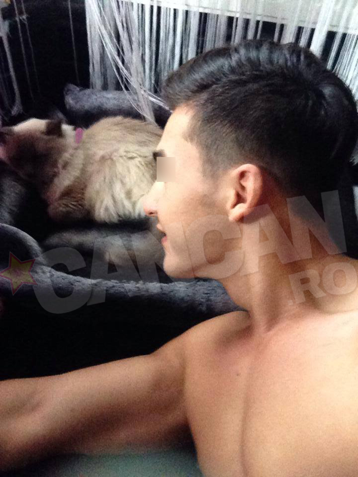 Costin pare foarte atasat si de motanul vedetei