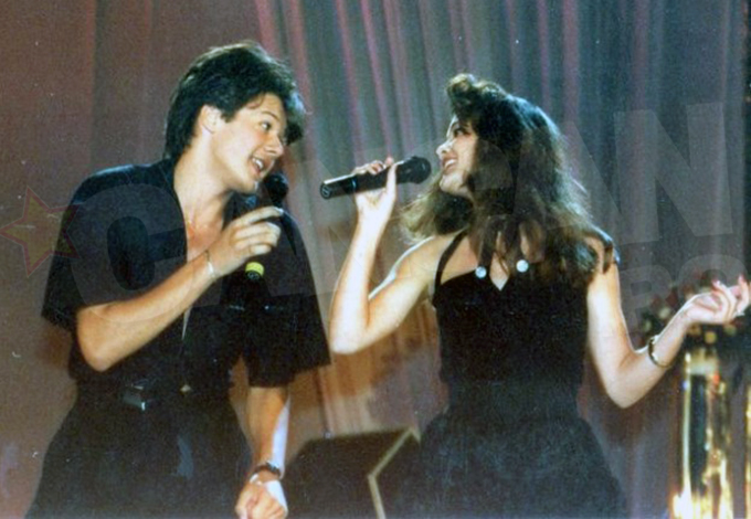 Fuego, alaturi de Anca Turcasiu pe aceeasi scena. Cei doi au cantat in duet