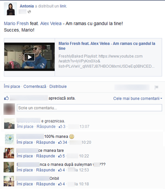 Fanii Antoniei au fost destul de duri cu Alex Velea