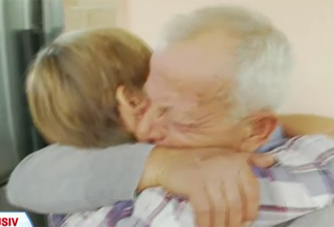 Viorica si-a intalnit bunicul dupa 20 de ani