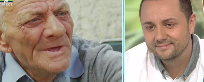 Prezentatorul TV a plans odata cu batranul familiei Culea