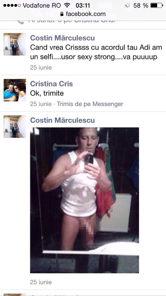 Costin s-a laudat prietenilor virtuali cu 