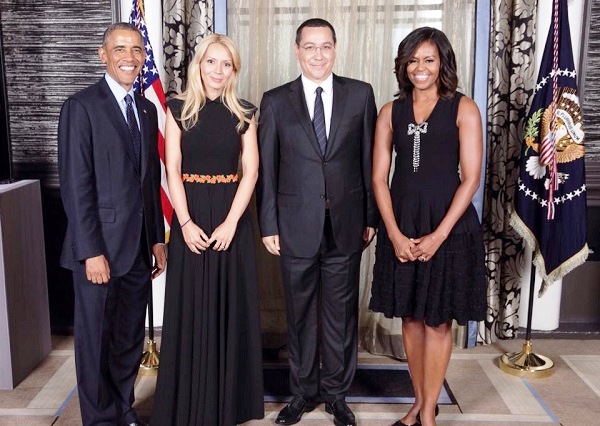 Primul ministru si sotia lui, alaturi de Barack Obama si prima doamna a Americii