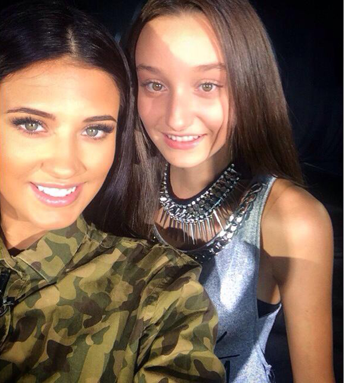 Antonia s-a fotografiat alaturi de fiica lui Catalin Crisan