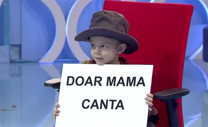 Micutul David a avut un mesaj critic pentru tatal lui