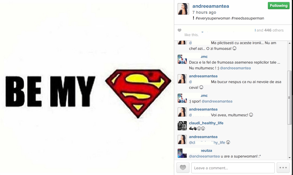 Fanii au inteles imediat ca Andreea Mantea se refera la Cristian Mitrea