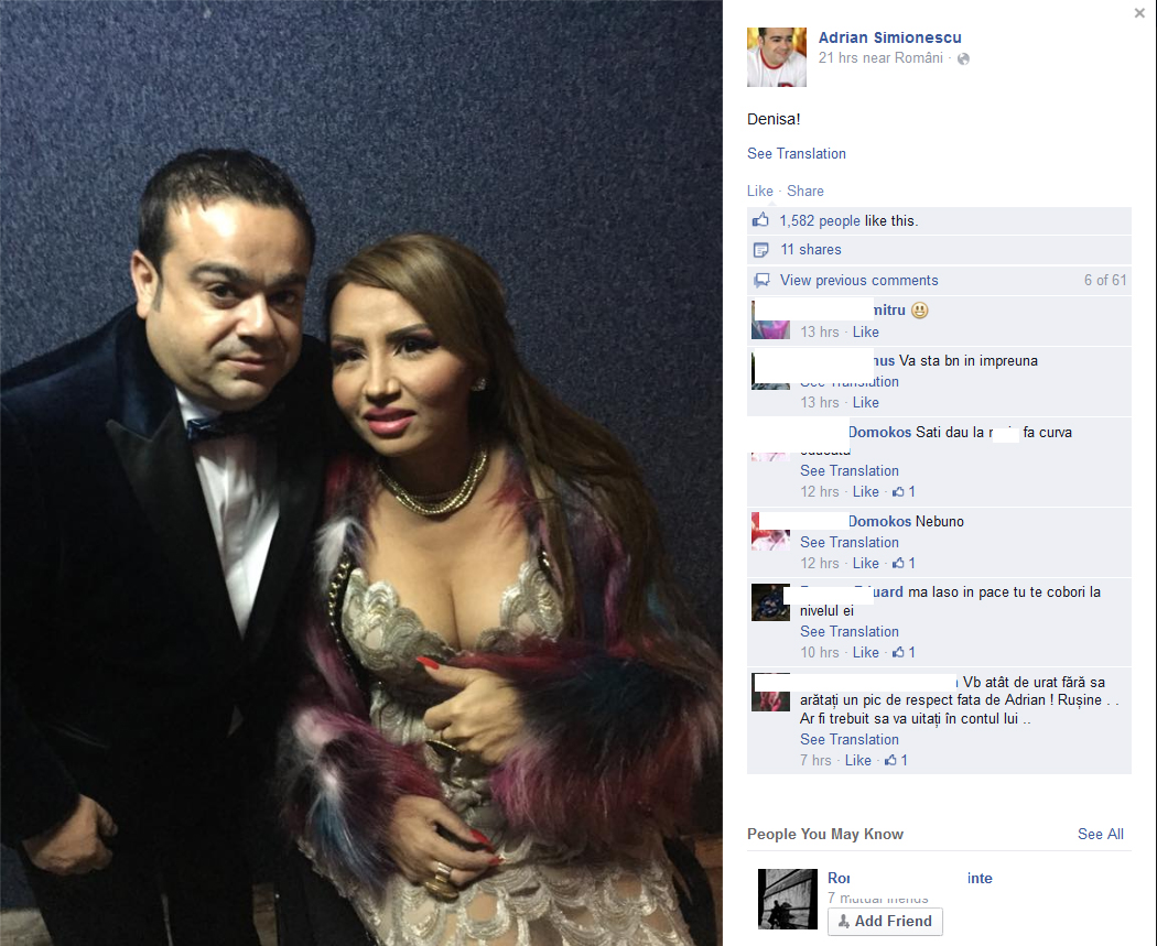 Adrian Minune a confundat-o pe Narcisa cu Denisa