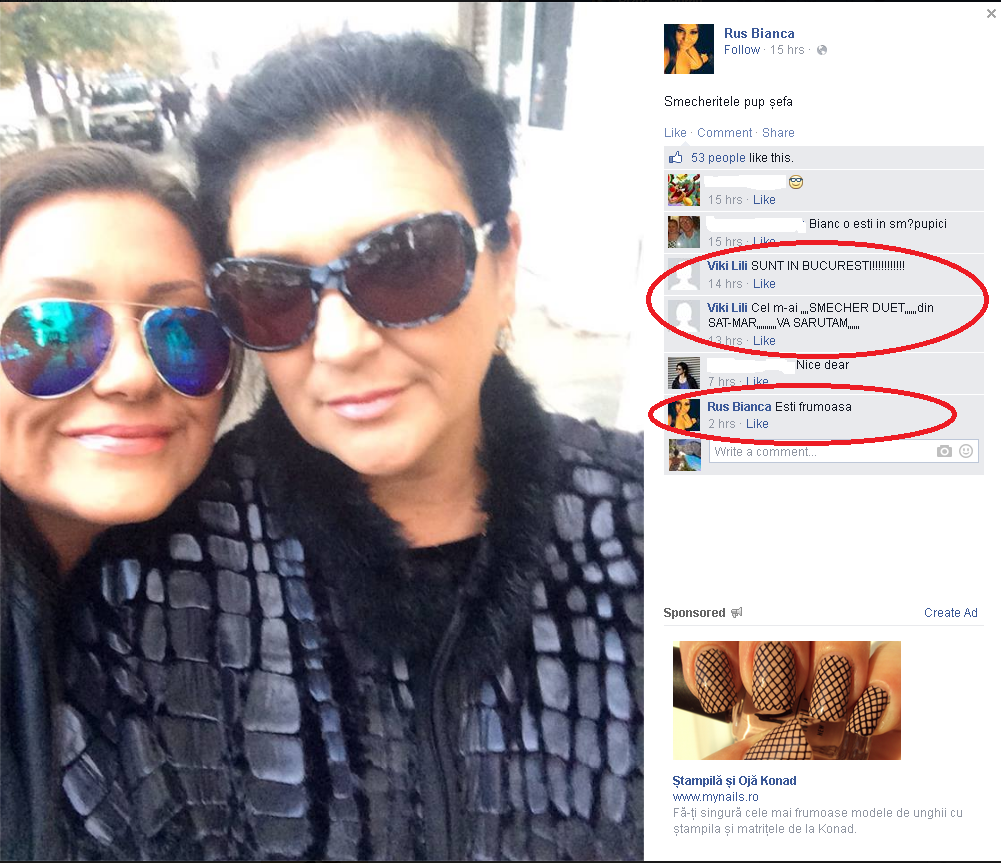 Intr-un moment de neatentie, Bianca uita de pe care cont este logata