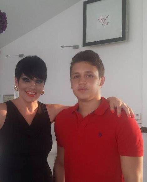 Patrizia, alaturi de fiul ei, Francesco