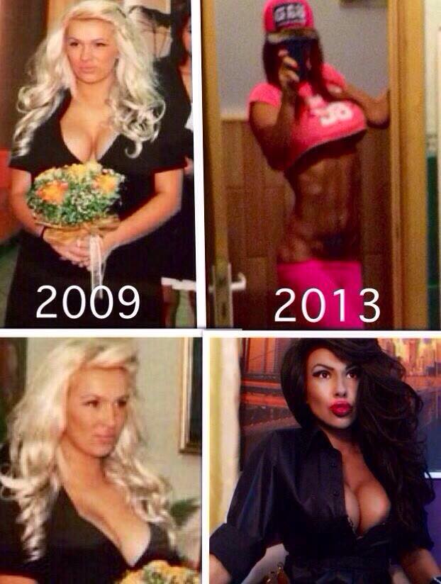 In urma cu cinci ani, Mihaela era blonda si avea mai multe kilograme in plus