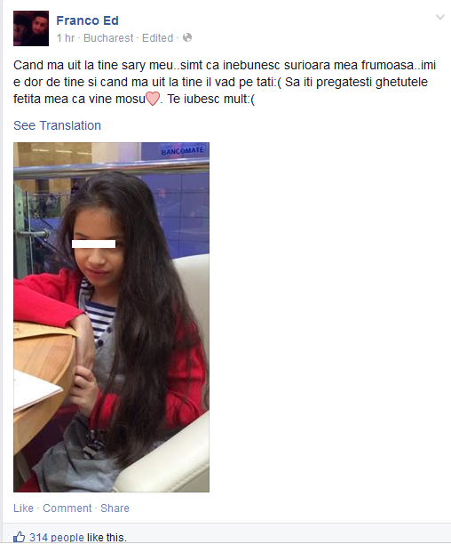Franco isi iubeste foarte mult surioara