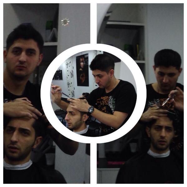 Mugurel lucreaza la un salon de infrumusetare