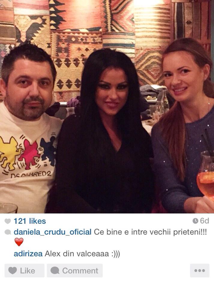 Daniela si-a postat, de curand, pe Facebook, o fotografie cu Alex Balasoiu, prietenul lui Nila